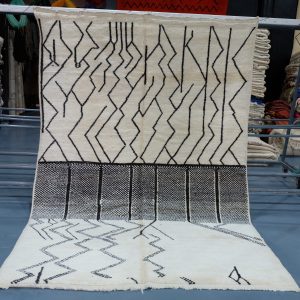 Handmade Geometric Mrirt Rug - 9.67 ft x 6.65 ft