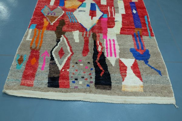 Buy Colored Azilal rug 9  ft x 5.24 ft