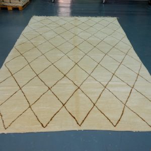 Large & unique Moroccan Beni ourain rug 13 ft x 8 ft