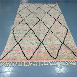Moroccan Colored Beni Ourain rug 8.69 ft x 4.78 t