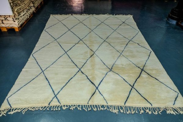 Handmade Beni Ouran rug 11.22 ft x 8.62