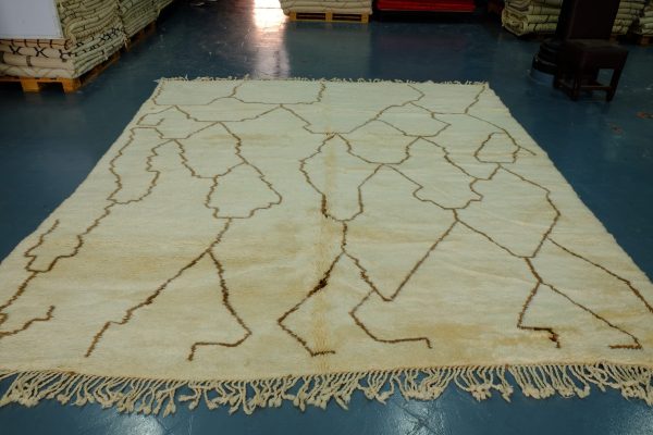 Moroccan Berber Woolen Azilal rug 11.74 ft x 10.03