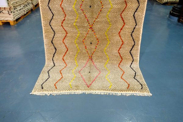 Small colored moroccan rugs 7.87ft x 5.01 ft