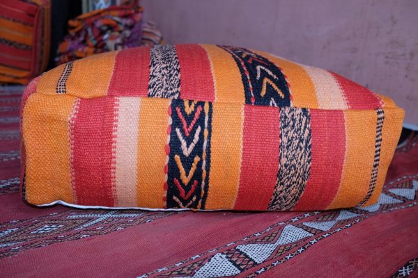 Square Moroccan pouf ottoman
