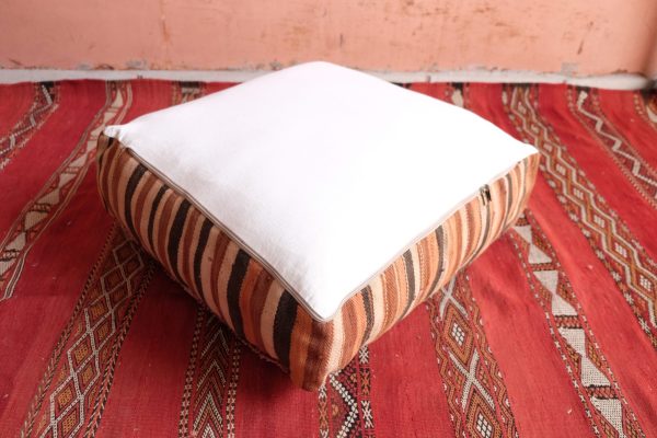 Decoration with Beautiful square Moroccan Poufs