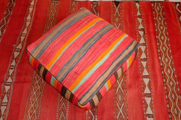 Colored Square Moroccan Poufs for sale