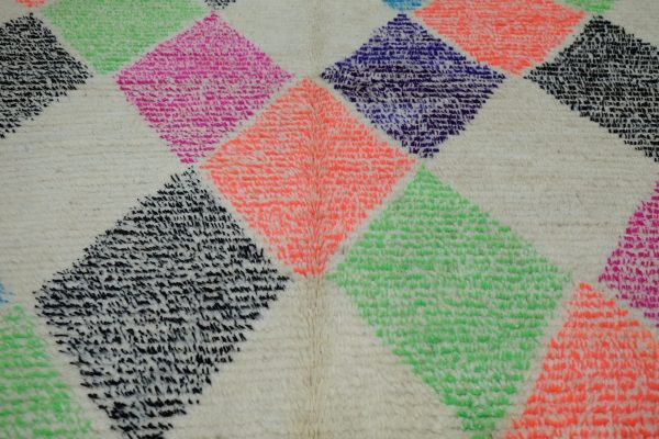 Morrocan Colored Beni Mrirt rug 6.16 ft x 4.78 ft