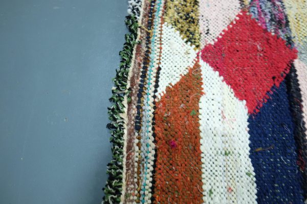 Kilim Moroccan Boucherouite rug 5.11 ft x 3.21 ft