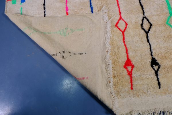 Wool MoroccanAzilal rugs 9.02 ft x 6.49