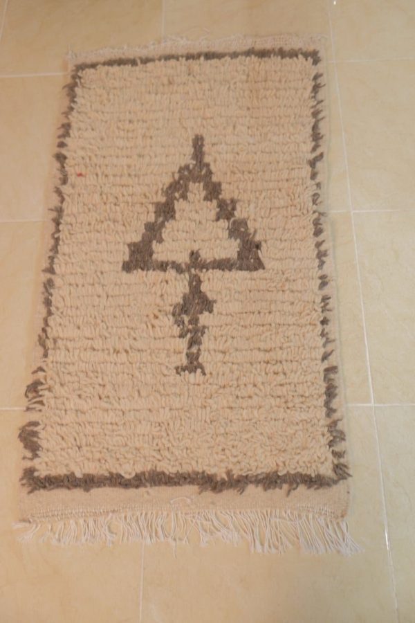 Small beni ourain rug, 3.87 ft x 2.13 ft