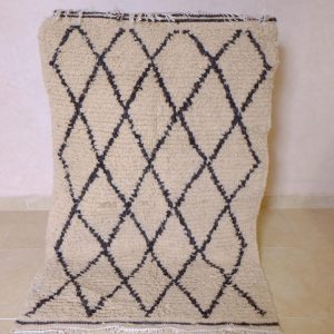 2 small beni ourain rugs, 4.46 ft x 2.88 ft