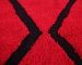 Red beni Ourain rug 9.94 ft x 6.75 ft