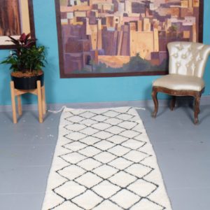 Beni ourain rug 9.51 ft x 2.75 ft
