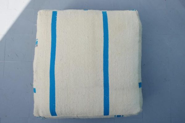 Set of 2 Moroccan square poufs, 24''x24''x8''