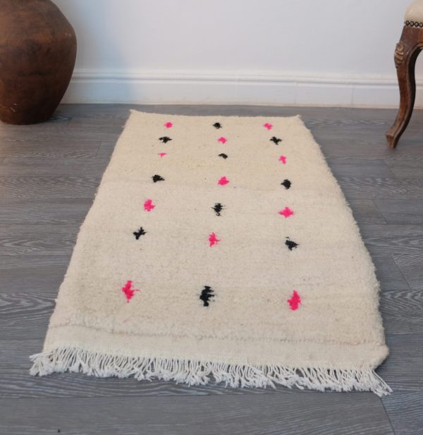 Moroccan Beni ourain Rug 3.1ft x 1.6ft