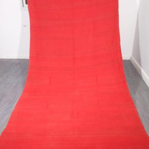 Large red moroccan rug, 11.8 ft x 4.98 ft