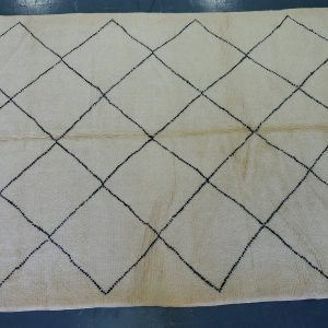 Soft wool Beni ouarain rug 10.26 ft x 6,75 ft -  Beni ourain carpets from morocco, Moroccan rug