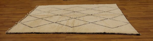 Authentic Beni ourain rug, 9.57 ft x 6.56 ft