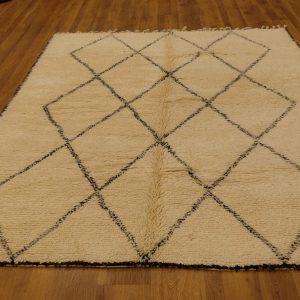 Authentic Beni ourain rug, 9.57 ft x 6.56 ft