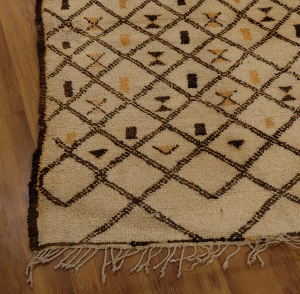 Authentic Beni ourain rug, 9.9x6.5 ft