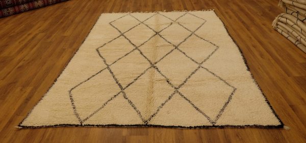 Authentic Beni ourain rug, 9.57 ft x 6.56 ft