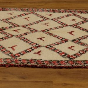 Authentic Beni ourain rug, 9.67 x 5.77 ft, Art Deco Rug, Moroccan rug, Vintage Beni Ourain rug, Handmade Berber Rug, Beniourain