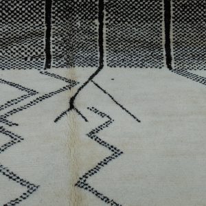 Handmade Geometric Mrirt Rug - 9.67 ft x 6,65ft  Traditional Rug Beni-Mrirt modern design -Art Deco Rug ,Handmade Berber Rug