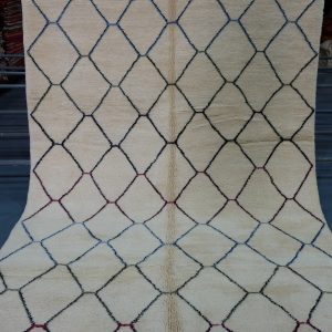 Large Colored Beni Mrirt rug, 10 ft x 6.39ft ft, Art Deco Rug, Wool Moroccan rug, , Handmade Berber Rug, Geometric Berber Rug from Morocco