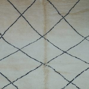 Large Beni ourain rug, 11.87ft x7.21 ft, Art Deco Rug, Wool Moroccan rug, Vintage Beni Ourain rug, Handmade Berber Rug