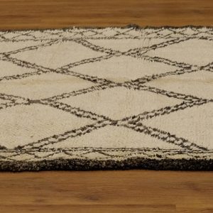 Authentic Beni ourain rug, 10.49 ft x 5.9 ft, Art Deco Rug, Wool Moroccan rug, Vintage Beni Ourain rug, Handmade Berber Rug, Beniourain