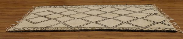 Authentic Beni ourain rug, 10.49 ft x 5.9 ft, Art Deco Rug, Wool Moroccan rug, Vintage Beni Ourain rug, Handmade Berber Rug, Beniourain