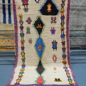 Antique Azilal rug 8.39 ft x 4.69ft