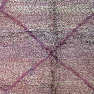 Purple moroccan rug 8.36 ft x 4.52 ft, Art Deco Rug, Wool Moroccan rug, Handmade Berber Rug, Beni Ourain Berber Rug from Morocco