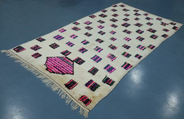 Large Moroccan area rug 11.90 ft x 4.65 ft , Art Deco Rug, Wool Moroccan rug, Handmade Berber Rug, Geometric Berber Rug from Morocco