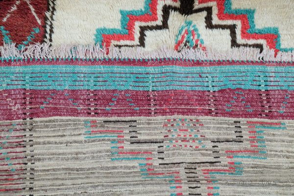 Geometric Beni Azilal rug 9.41 ft x 4.13 ft , Art Deco Rug, Wool Moroccan rug, , Handmade Berber Rug, Berber Rug from Morocco