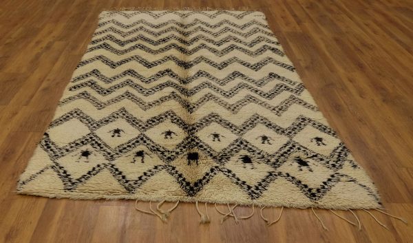 Moroccan Beni Ourain rug 11.4 ft x 5.5 ft, Beni Ourain Handmade Rug, Beni Ourain rug, Moroccan Old Vintage Wool, Berber rug, Vintage rug