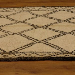 Authentic Beni ourain rug, 10.49 ft x 5.9 ft, Art Deco Rug, Wool Moroccan rug, Vintage Beni Ourain rug, Handmade Berber Rug, Beniourain
