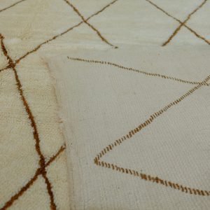 Large Beni ourain rug, 13 ft x 8 ft , Art Deco Rug, Wool Moroccan rug, Handmade Berber Rug, Geometric Berber Rug from Morocco