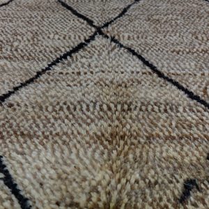 Wool Brown Beni Ourain rug, 7.87 ft x 5.01 ft , Art Deco Rug, Wool Moroccan rug, , Handmade Berber Rug, Beni Berber Rug from Morocco