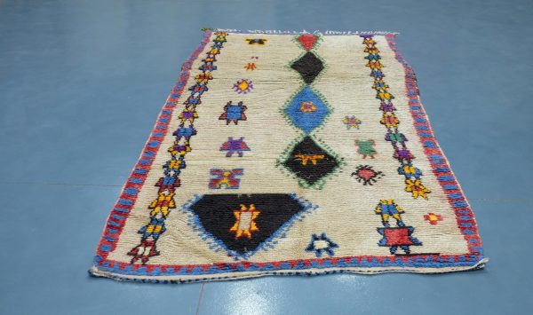 Antique Azilal rug 8.39 ft x 4.69ft