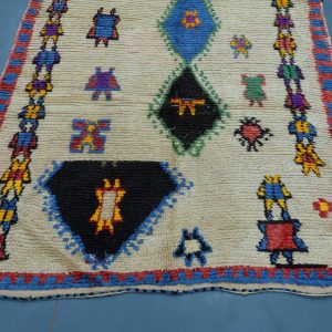 Antique Azilal rug 8.39 ft x 4.69ft