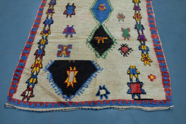 Antique Azilal rug 8.39 ft x 4.69ft