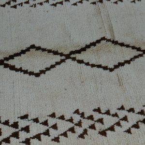 Beni ourain rug 10.76 ft x 3.9 ft , Handknotted Rug, Berber Rug, Wool Morocco Rug, Beni ourain style