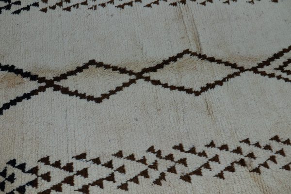 Beni ourain rug 10.76 ft x 3.9 ft , Handknotted Rug, Berber Rug, Wool Morocco Rug, Beni ourain style