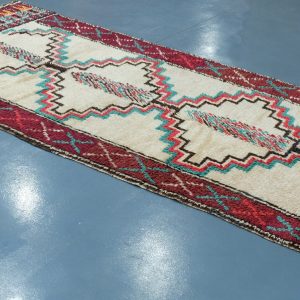 Geometric Beni Azilal rug 9.41 ft x 4.13 ft , Art Deco Rug, Wool Moroccan rug, , Handmade Berber Rug, Berber Rug from Morocco