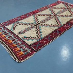 Geometric Beni Azilal rug 9.41 ft x 4.13 ft , Art Deco Rug, Wool Moroccan rug, , Handmade Berber Rug, Berber Rug from Morocco