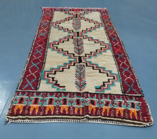 Geometric Beni Azilal rug 9.41 ft x 4.13 ft , Art Deco Rug, Wool Moroccan rug, , Handmade Berber Rug, Berber Rug from Morocco