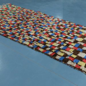 Moroccan rug square patterns : Handmade rug 9.28 ft x 4.06 ft, Moroccan carpets  - Multicolored patterns