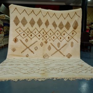 Handmade Geometric Azilal Rug - 11.48 ft x 8.85 ft  Traditional Rug Beni-Azilal modern design -Art Deco Rug