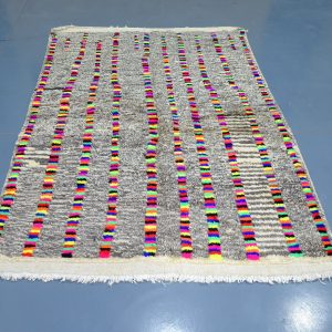 Small Colored Azilal rug, 6.56 ft x 4.59 ft